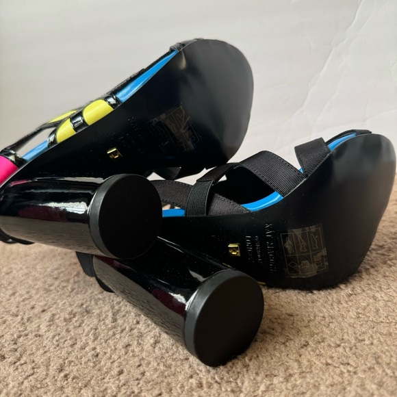 NWT Kat Maconie Multicolored Block Heel Shoes Size 5 - Picture 5 of 7